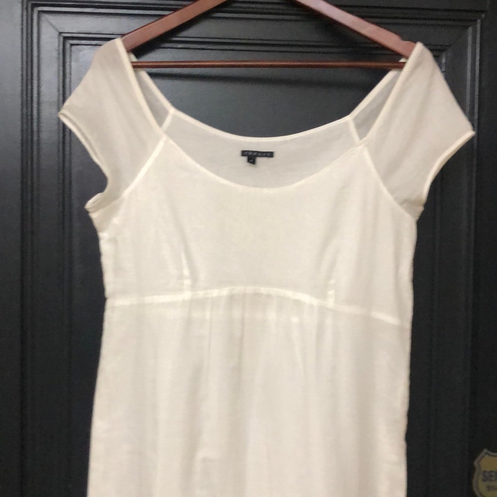 Theory White eyelet dress